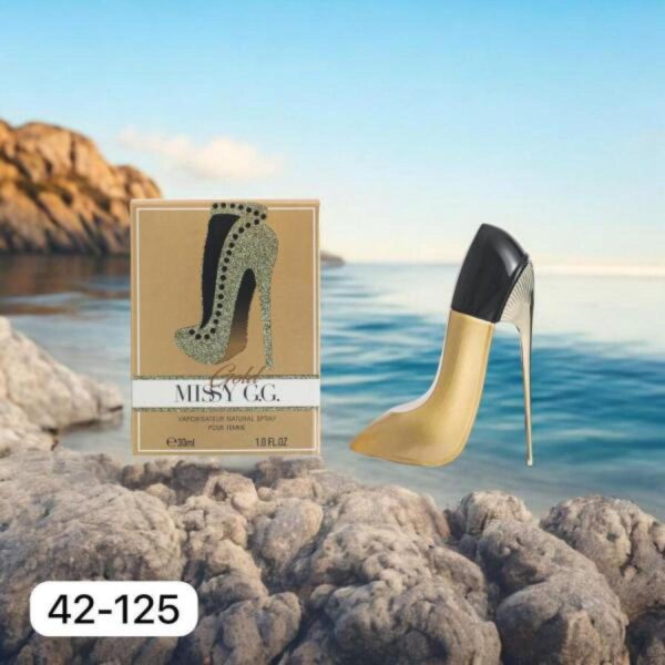 عطر كعب 30 مل لون ذهبي MISSEY G.G