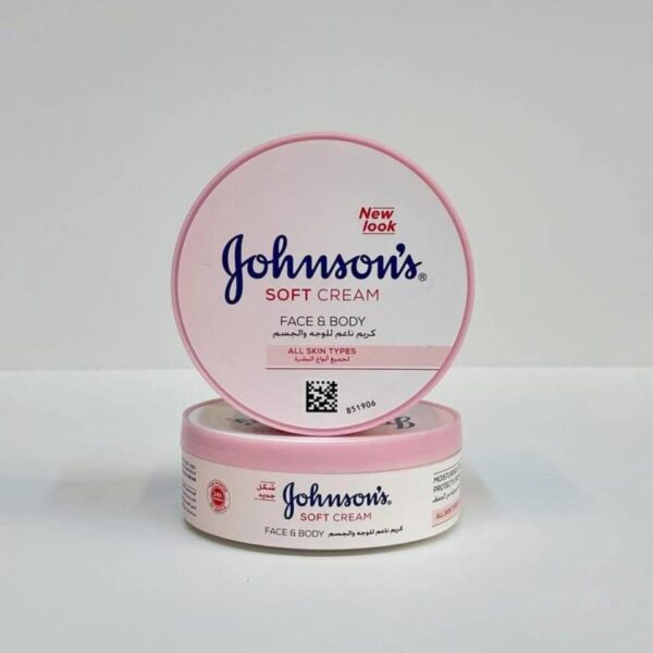 مرطب  JOHNSONS جونسون 200مل SOFT CREAM  علبه دائرة