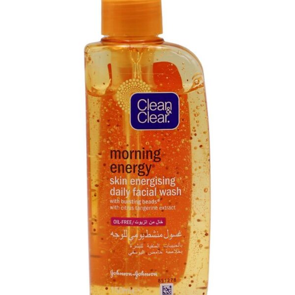 غسول CLEAN & CLEAR كلين اند كلير 150 مل MORNING ENERGY برتقالي