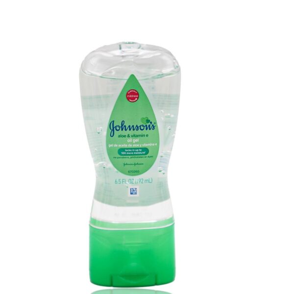 زيت جسم JOHNSONجونسون 192مل لون  ALOE& VITAMIN E   OIL GEL