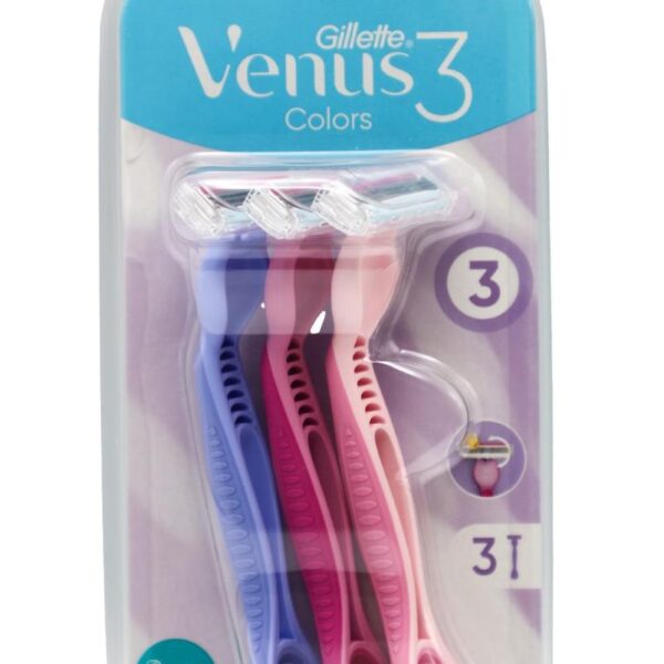 شفرات حلاقة GILLETE VENUS 3  جيليت فينوس colors