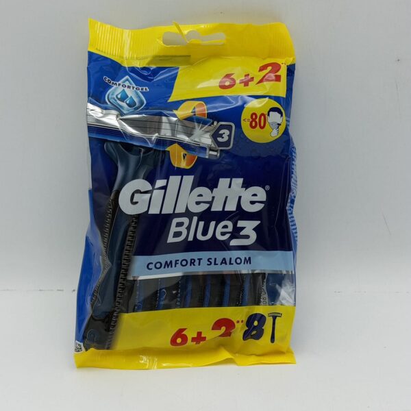 شفرات GILLETE BLUE جيليت 6+2  - COMFORT SLALOM